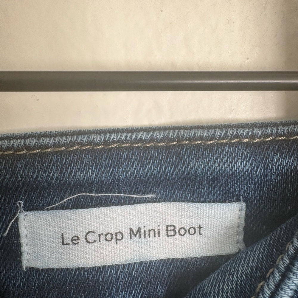 FRAME Le Crop Mini Boot High Rise Stretchy Women's Blue Jeans size 30 EUC AC - Picture 3 of 6
